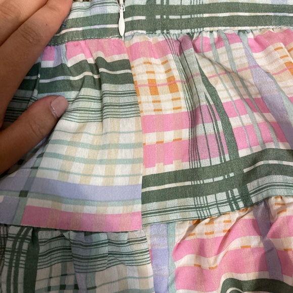 ASOS PLAID RUFFLE MINI SKIRT - Picture 4 of 4